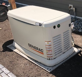 A Generac Electrical unit mounted outside