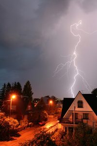 lightning-striking-a-neighborhood